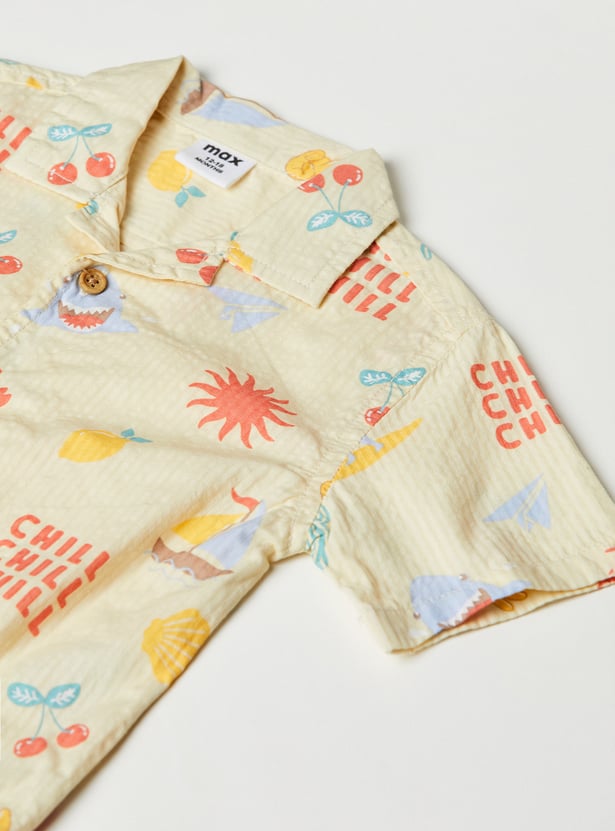 Boys Printed Resort Shirt