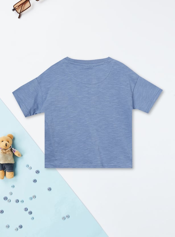 Boys Monkey Applique T-Shirt & Shorts Set