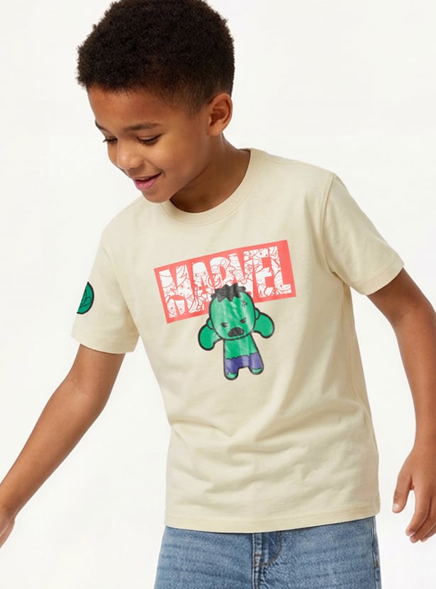 Boys Hulk Print T-shirt