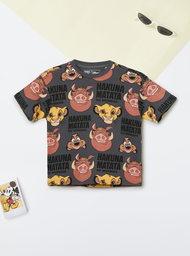 Boys The Lion King Graphic Print T-shirt