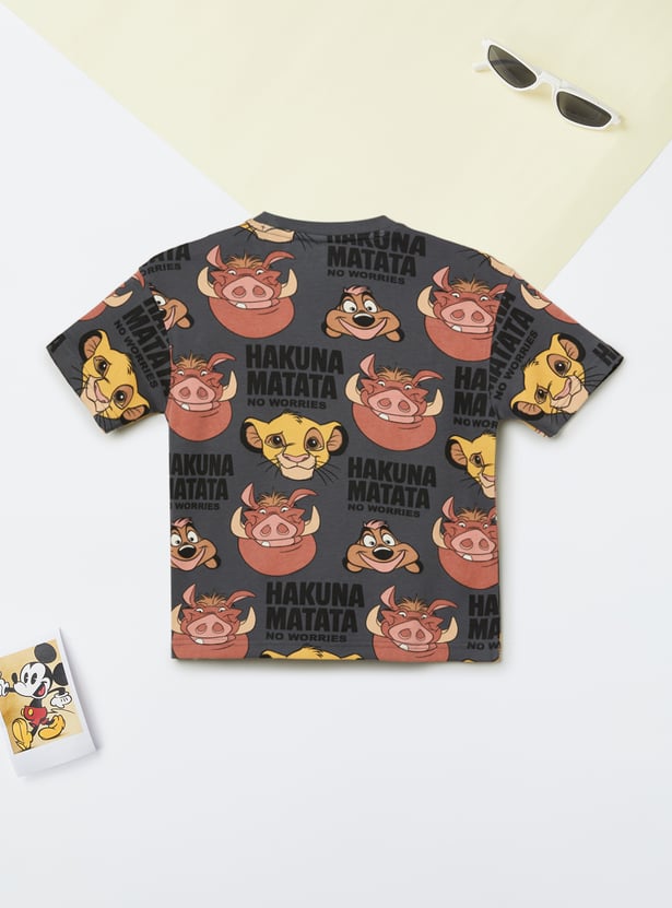 Boys The Lion King Graphic Print T-shirt