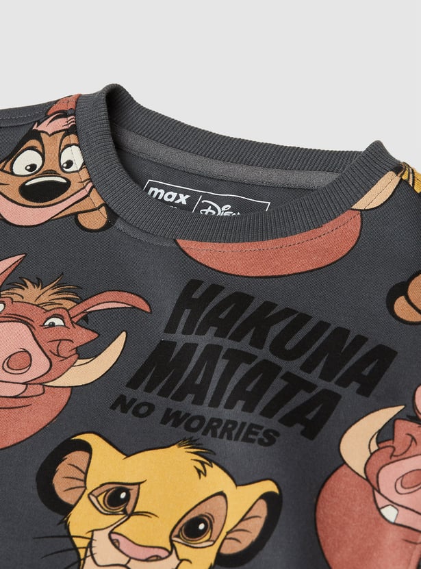 Boys The Lion King Graphic Print T-shirt