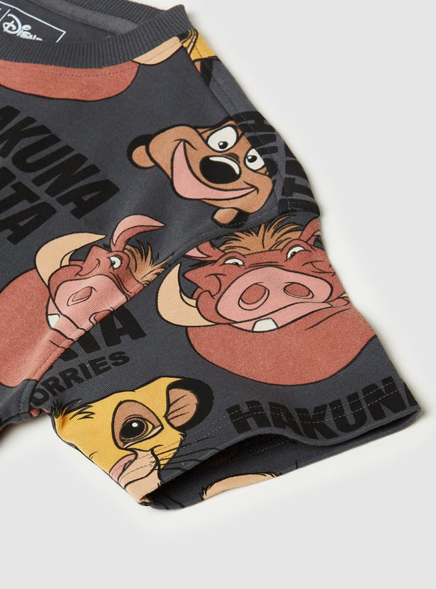 Boys The Lion King Graphic Print T-shirt