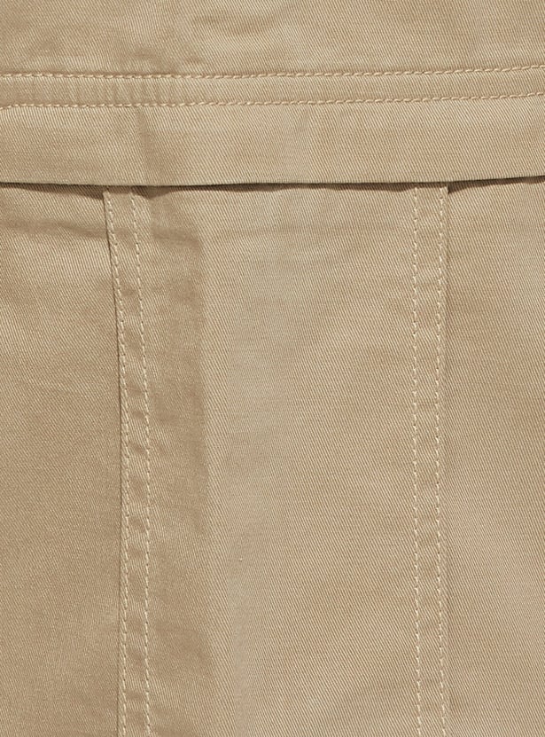 URB_N Men Solid Cargo Shorts