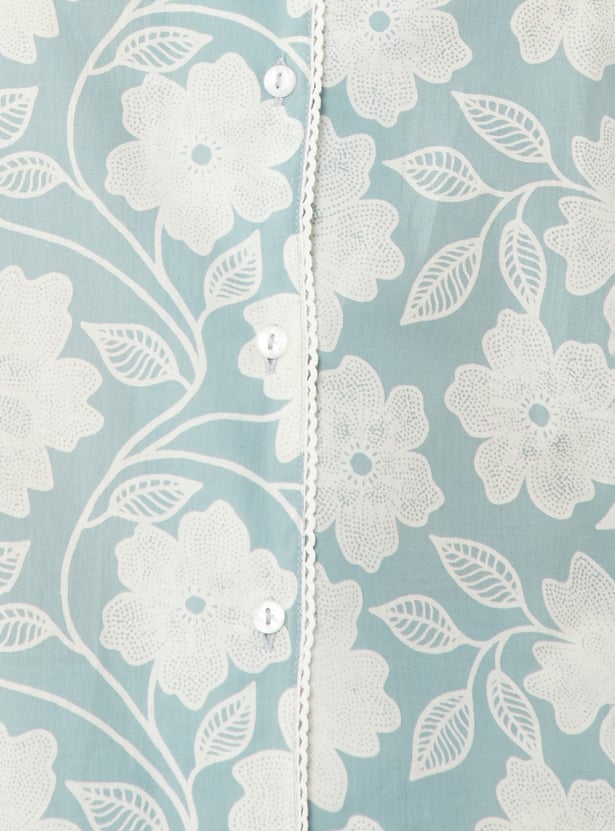 Women Pure Cotton Floral Printed PJ Set