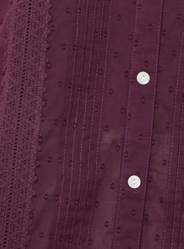 Women Pintuck Straight Kurta
