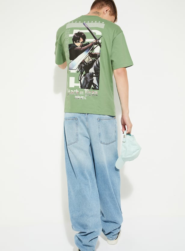 URB_N Men Oversized Attack On Titan T-shirt