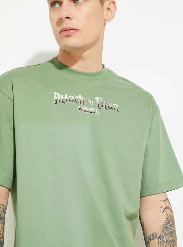 URB_N Men Oversized Attack On Titan T-shirt