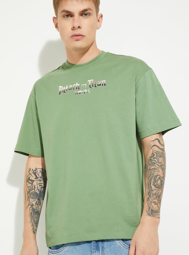 URB_N Men Oversized Attack On Titan T-shirt