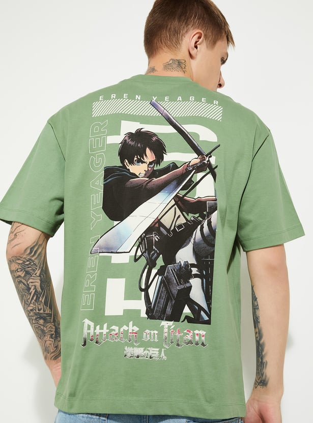 URB_N Men Oversized Attack On Titan T-shirt