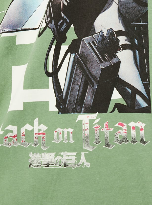 URB_N Men Oversized Attack On Titan T-shirt