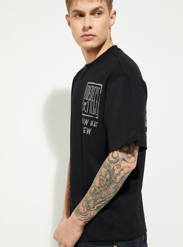 URB_N Men Oversized One Piece Printed T-shirt