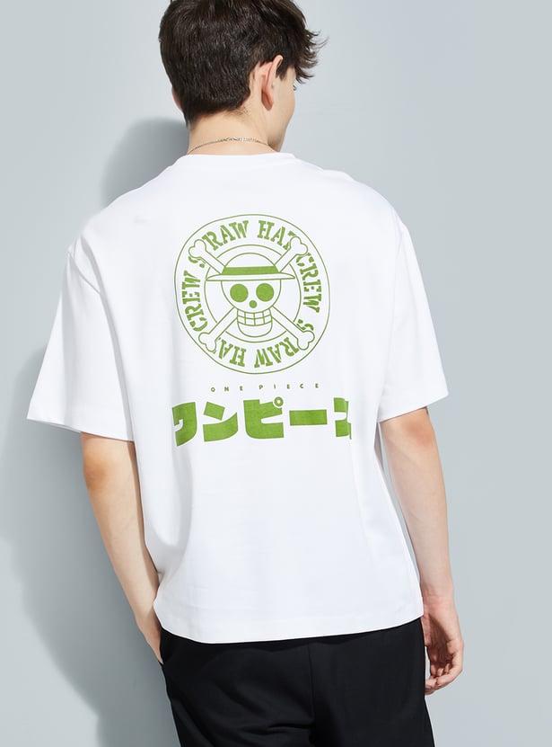 URB_N Men One Piece Printed Oversized T-shirt