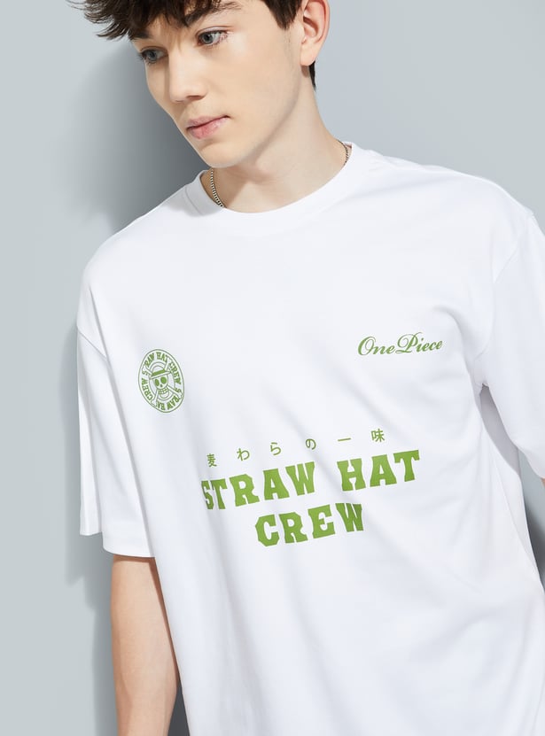 URB_N Men One Piece Printed Oversized T-shirt