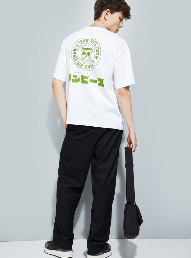 URB_N Men One Piece Printed Oversized T-shirt