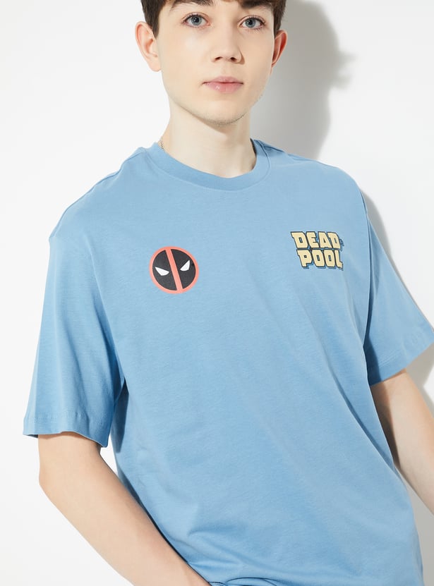 URB_N Men Deadpool Print T-shirt
