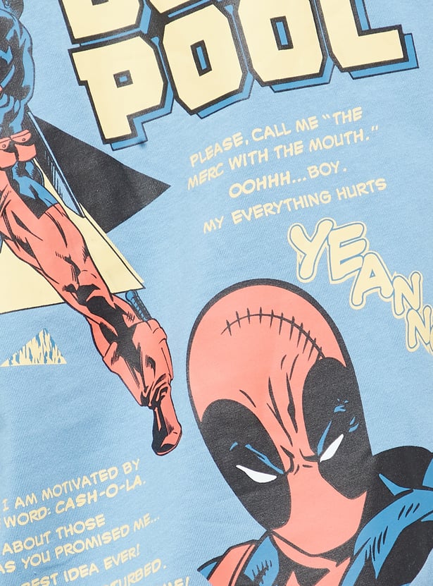 URB_N Men Deadpool Print T-shirt