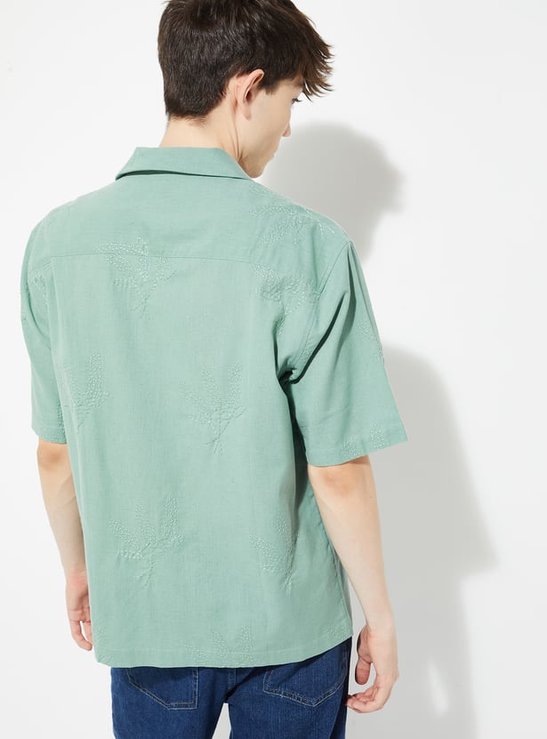 URB_N Men Embroidered Shirt