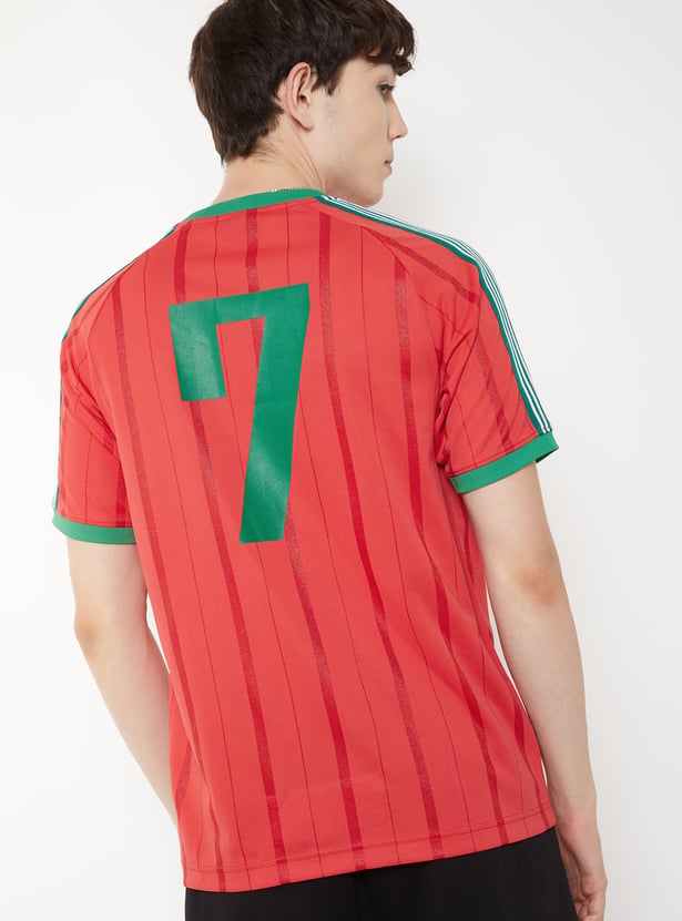 Men Striped Sports T-shirt