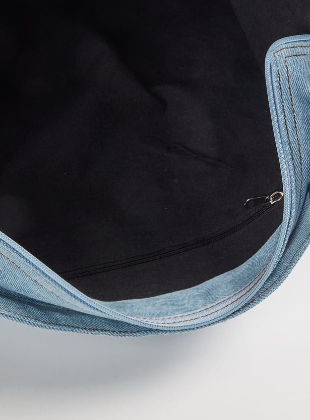 Women Washed Denim Shoulder Bag