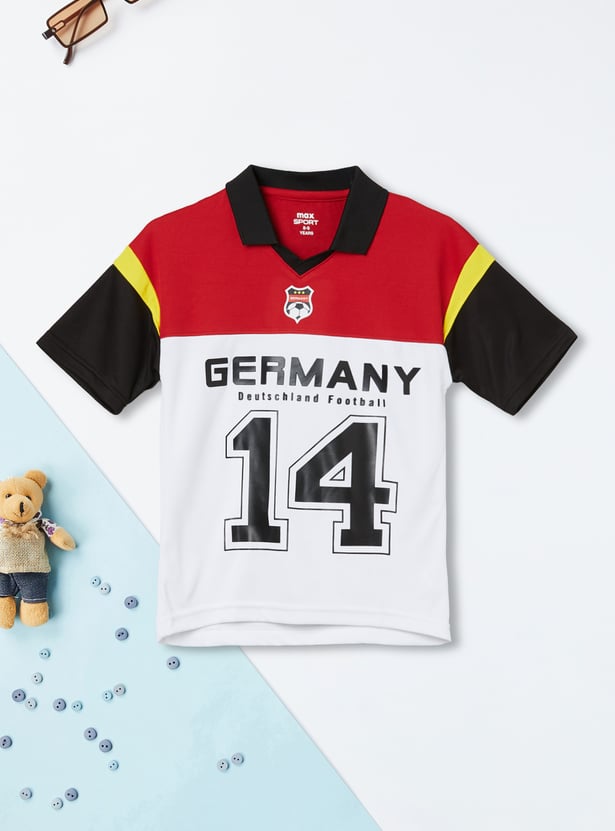 Boys Printed Polo T-shirt
