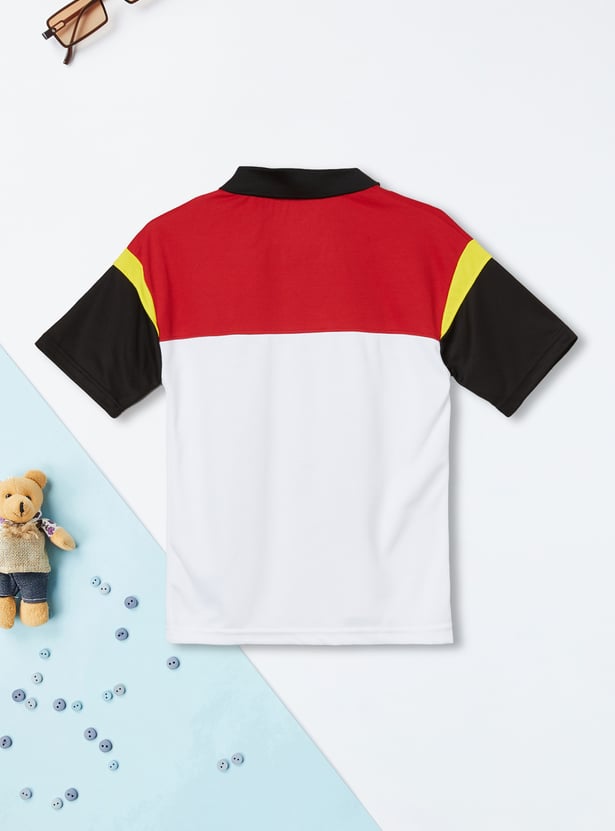 Boys Printed Polo T-shirt