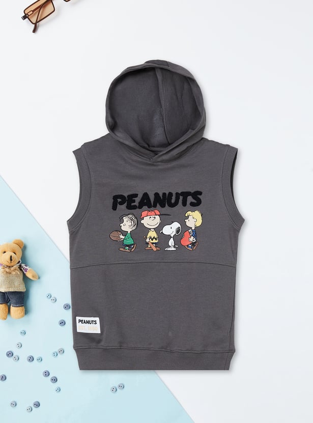 Boys Peanuts Hooded T-shirt