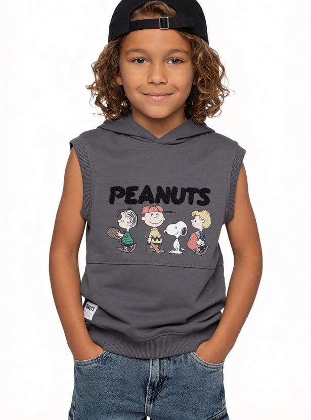 Boys Peanuts Hooded T-shirt