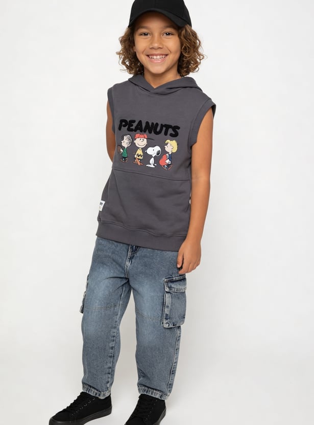 Boys Peanuts Hooded T-shirt