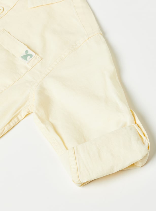 Boys Solid Regular Fit Shirt