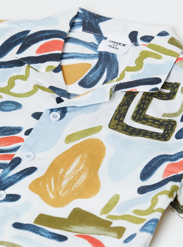 Boys Printed Resort Shirt