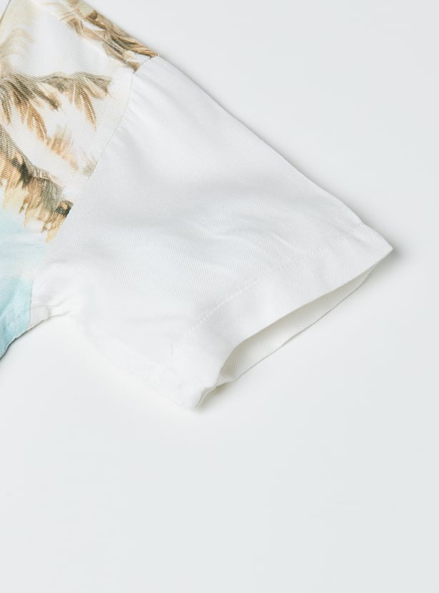 Boys Tropical Printed Resort Shirt
