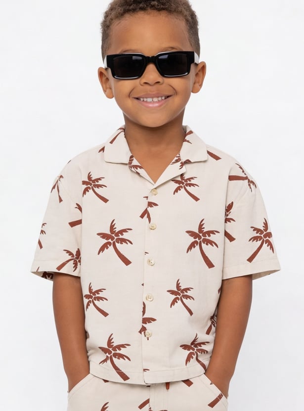 Boys Printed Shorts Set