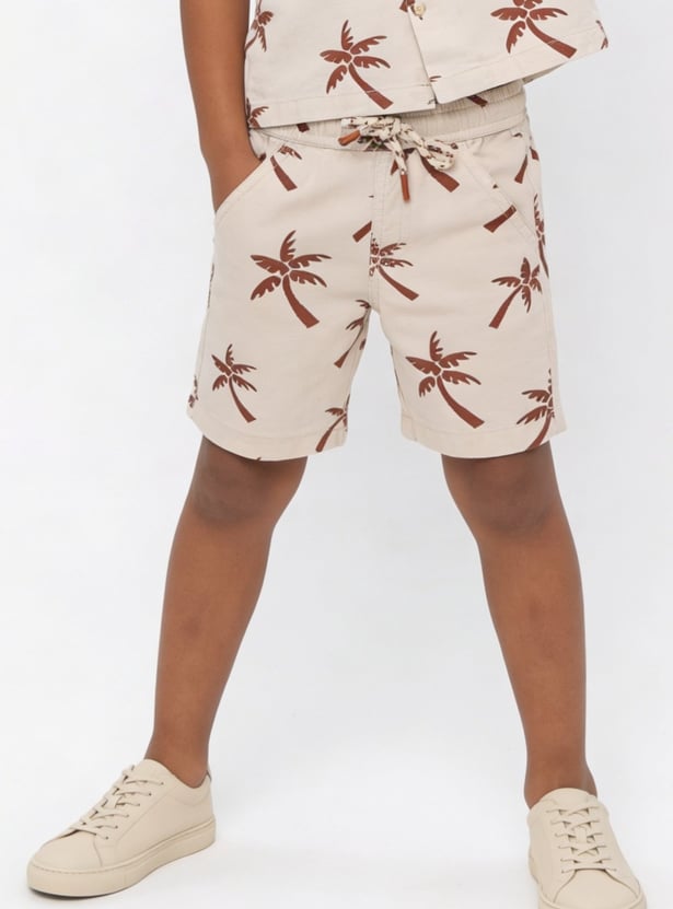 Boys Printed Shorts Set