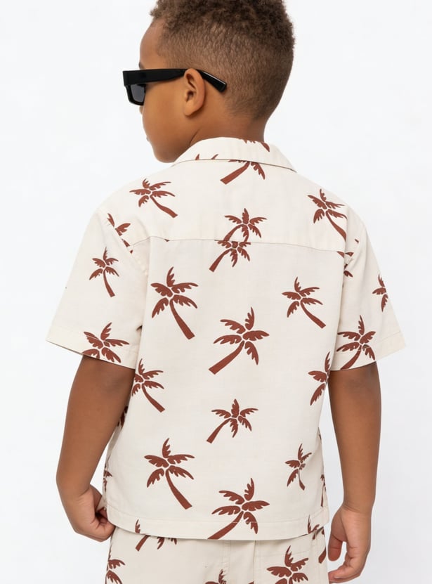 Boys Printed Shorts Set
