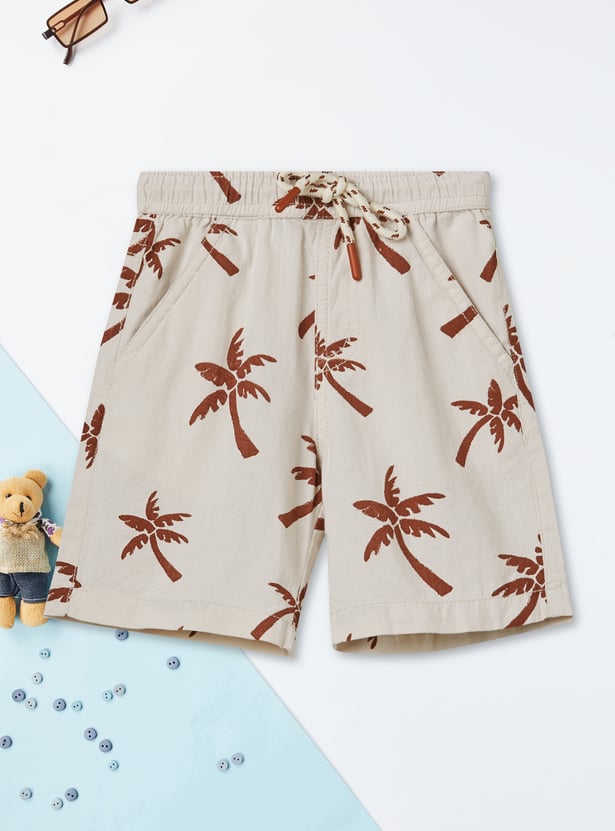 Boys Printed Shorts Set