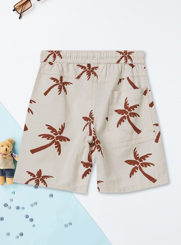 Boys Printed Shorts Set