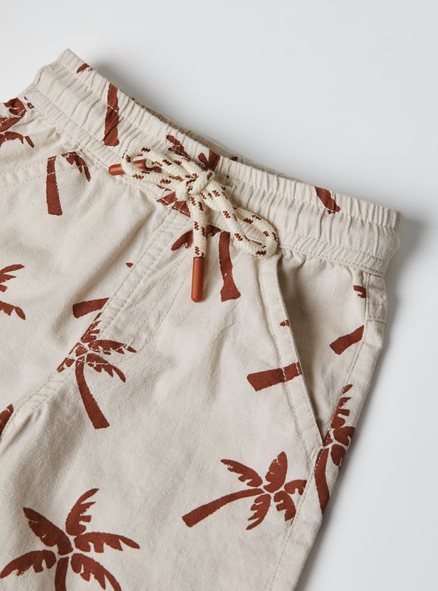 Boys Printed Shorts Set