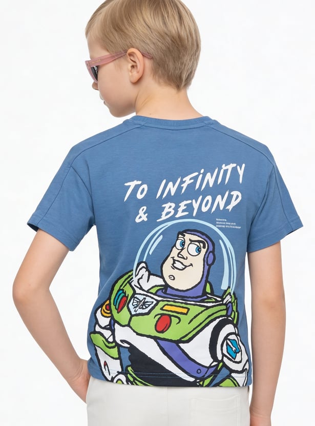 Boys Buzz Lightyear Printed Shorts Set