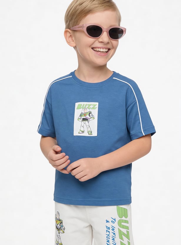 Boys Buzz Lightyear Printed Shorts Set