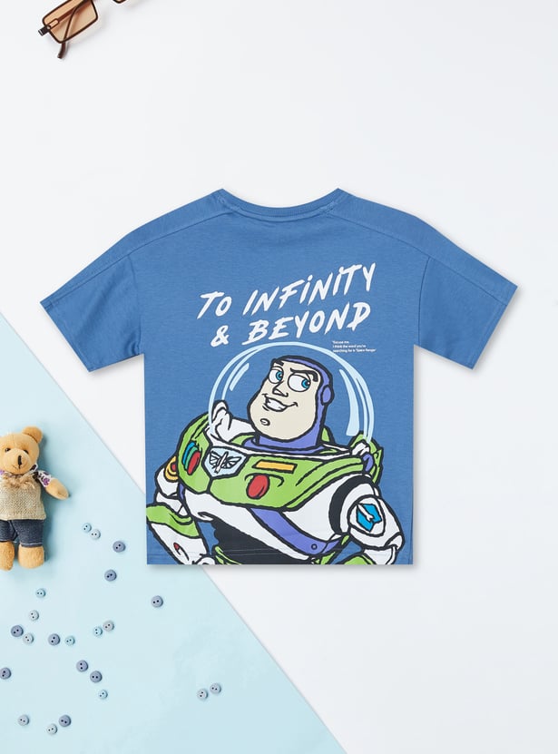 Boys Buzz Lightyear Printed Shorts Set