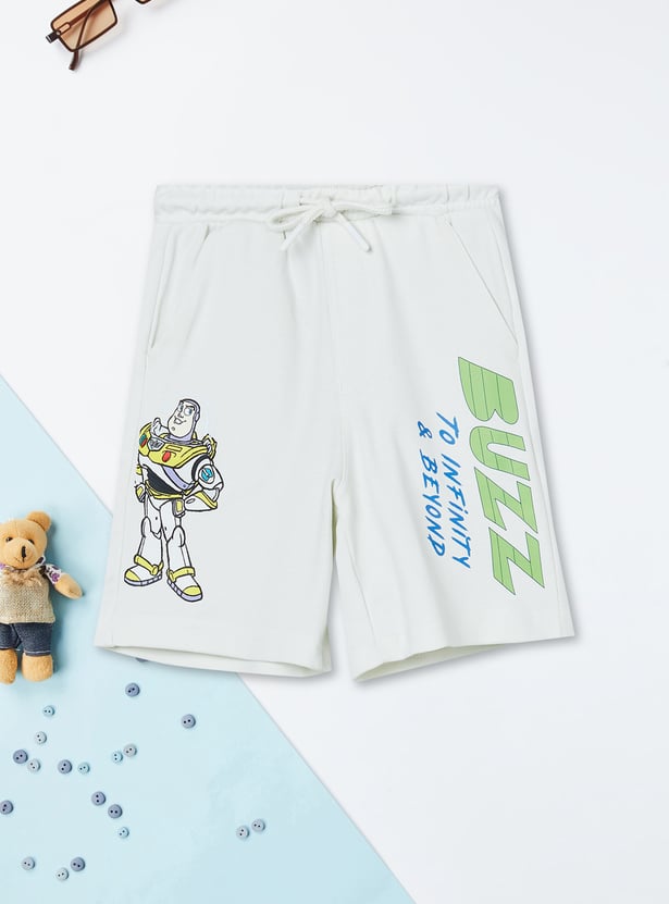 Boys Buzz Lightyear Printed Shorts Set