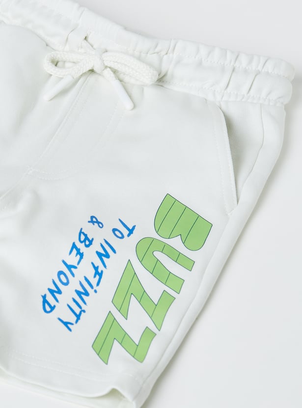 Boys Buzz Lightyear Printed Shorts Set