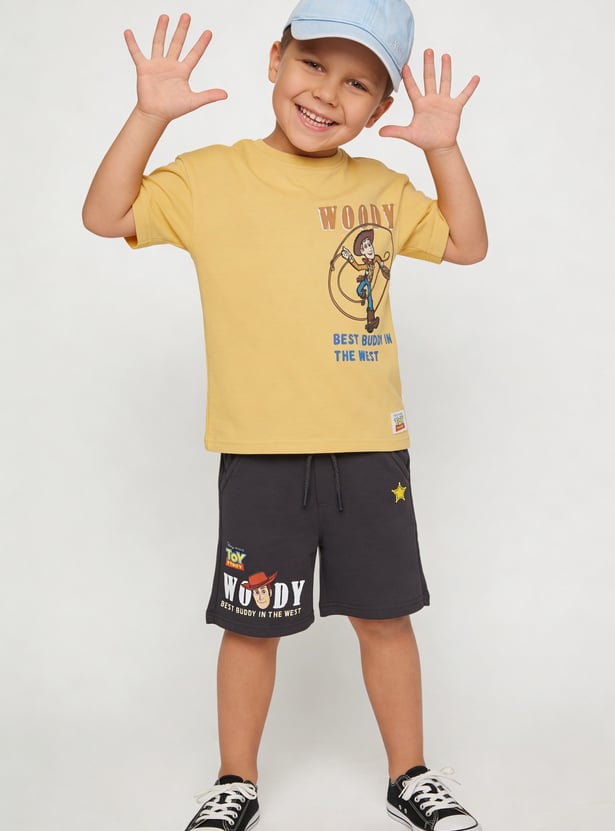 Boys Woody Character Shorts Set