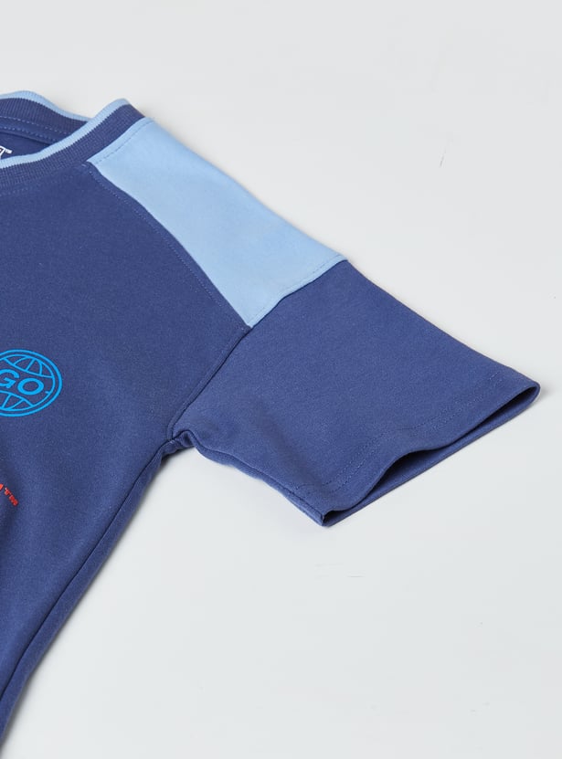 Boys Sonic Print Shorts Set