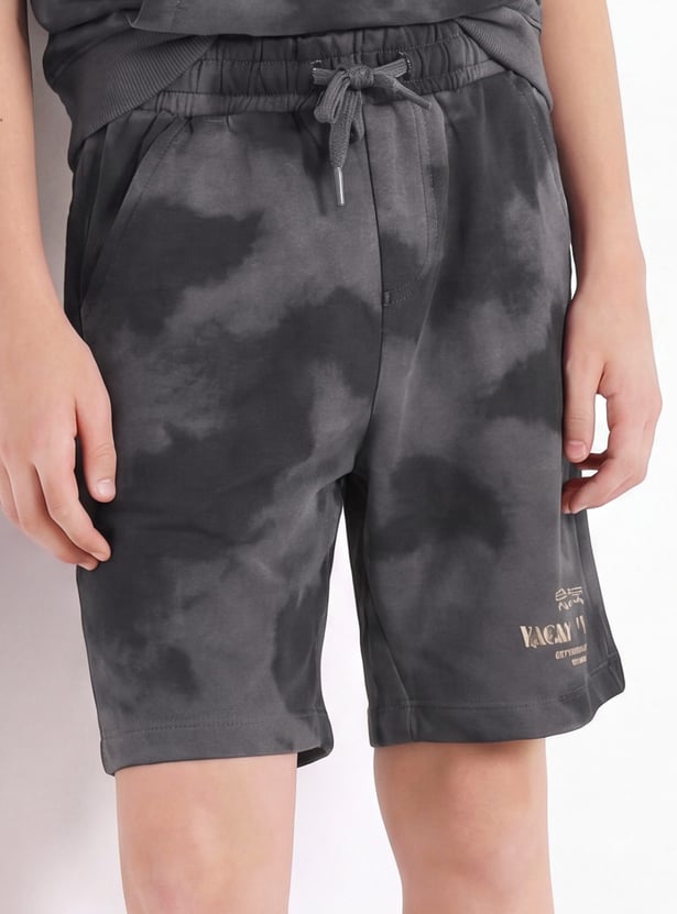 Boys Printed Shorts Set