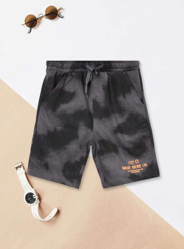 Boys Printed Shorts Set