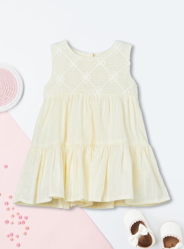 Girls Crochet Sleeveless Dress