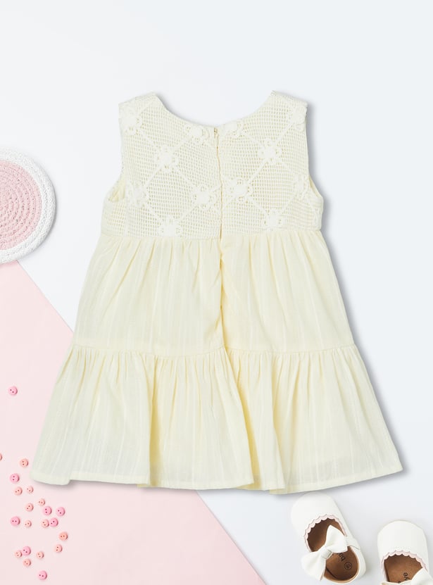 Girls Crochet Sleeveless Dress