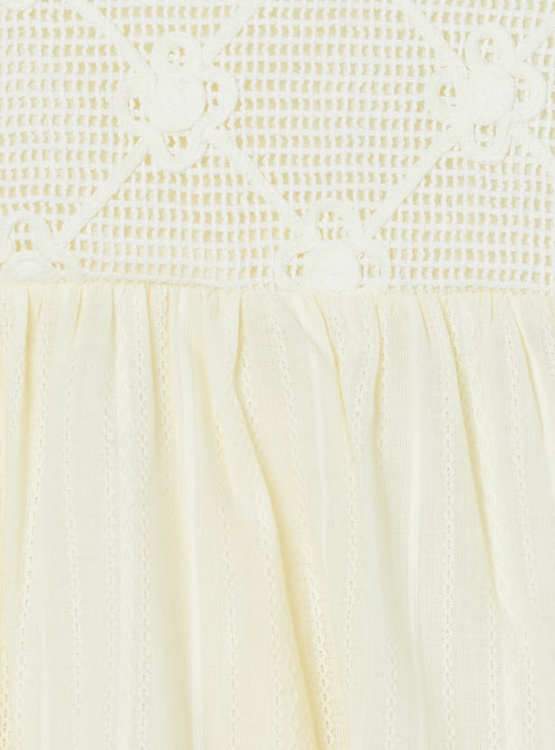 Girls Crochet Sleeveless Dress